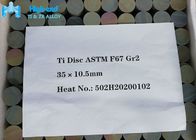 Τιτάνιο ISO 5832 επίπεδος στρογγυλός βαθμός 2 Astm F136 δίσκων μοσχευμάτων δίσκων μετάλλων