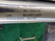 Σφυρηλατημένο ζιρκόνιο κραμάτων γύρω από το φραγμό ASTM B550 R60705